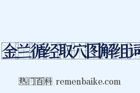 金兰循经取穴图解组词是什么意思的图片